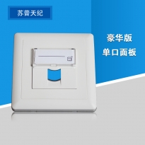 苏州普天天纪 苏普豪华版单口电脑插座 电脑开关插座 单口面板（不含模块）
