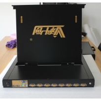 科创 供应8口1U17寸机架式KVM切换器
