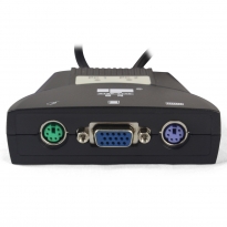 固网HK-CZ-102P 2口PS/2桌面型线机一体式KVM切换器
