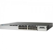 思科 CISCO WS-C3750X-24P-S三层交换机  存储转发式 企业 光纤交换机