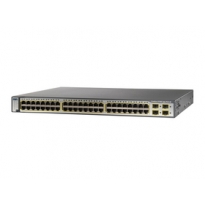思科 CISCO WS-C3750G-48PS-E三层交换机  存储转发式 企业 光纤交换机