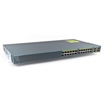 思科 CISCO WS-C2960+24PC-L 24口两层百兆POE交换机网管式交换机