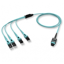 康宁EDGE8系列MTP-LC8芯QSFP至SFP+等长型分支组件